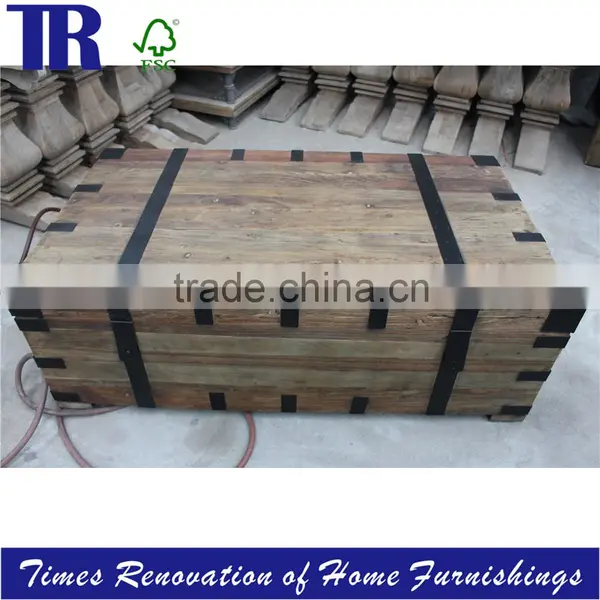 Wooden Box,long Solid Wood Box,reclaimed Timber Box