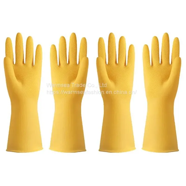 Rubber gloves, thick, wear-resistant, household kitchen, dishwashing, female laundry, waterproof and durable, male labor insurance rubber, beef tendon latex