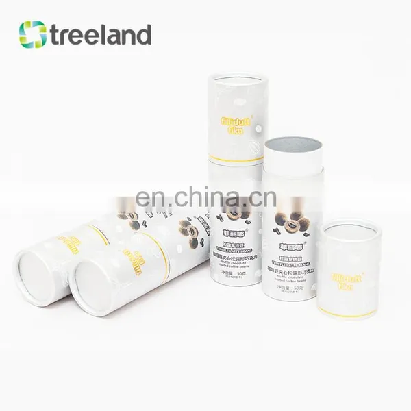 Food Grade Chocolate Paper Tube Packaging Customized Telescoping Paper Tube With Rolled Edge Bio-friendly Cylinder Canister photo-2