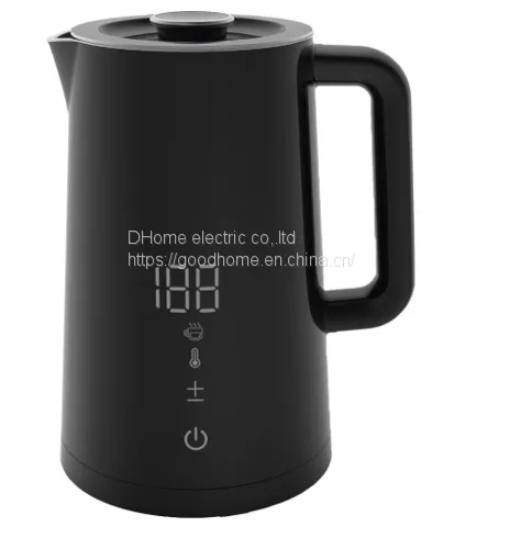 Bouilloire électrique en acier inoxydable LED. Bouilloire électrique de grande capacité de 1,7 litres pour chauffer l'eau (Wechat : 13510231336)