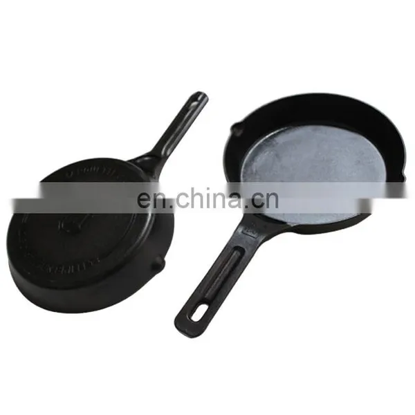 3 Section Enameled Pancake Over Sized Cheap Price Skillet With Lid photo-4