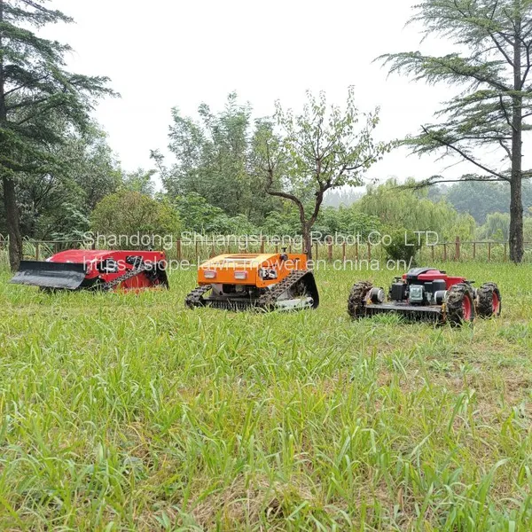 15HP 452CC gasoline engine adjustable blade height by remote control remotely controlled lawn mower