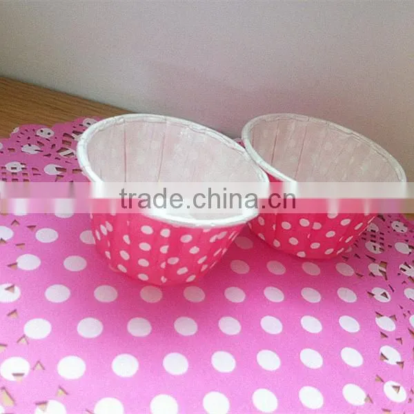 Polka Dot Water Oil Resistant Paper Tart Cake Tartlet Muffin Baking Cup photo-6