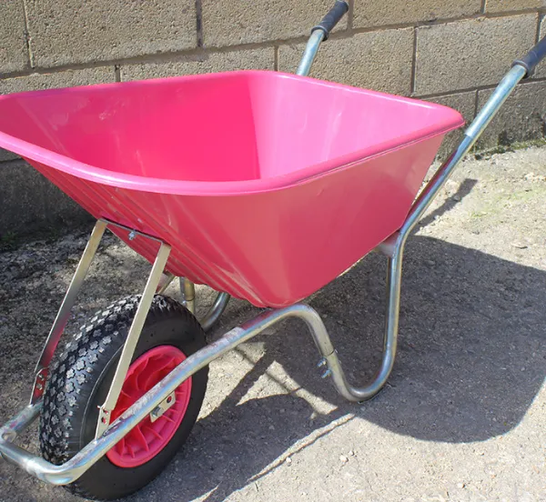 Durable Wheelbarrow With Solid Tire Perfect for Landscaping and Gardening photo-3