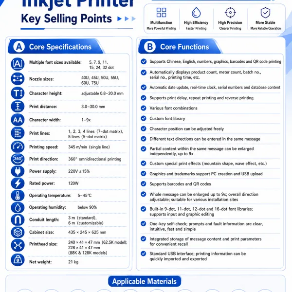 ZCINKJETS Industrial Small Character Inkjet Printer photo-5