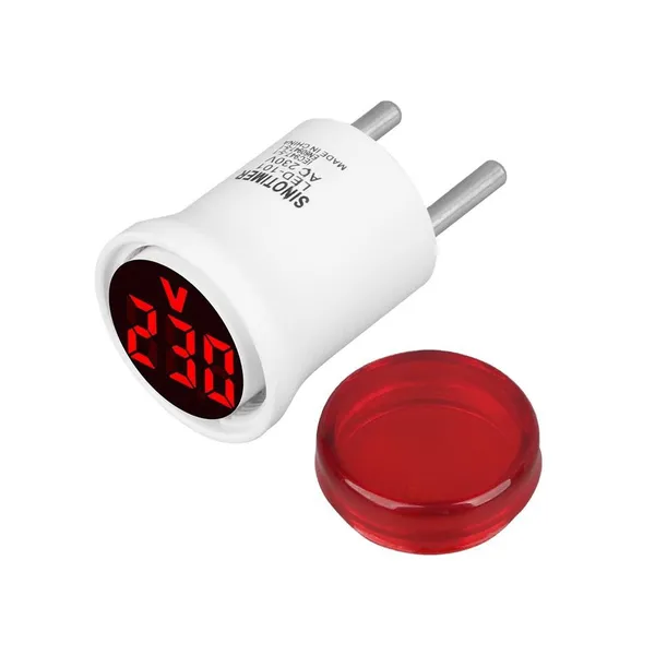 EU Plug Voltmeter AC230V LED Digital Display Voltage Meter for Workshop Power Supply Monitoring photo-4