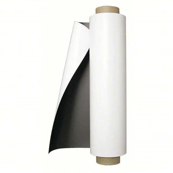 Extra Large Adhesive Magnetic Sheet Roll Not Printable Adhesive Backing Cut and Customize Flexible Sheets Blank White Surface Magnetic Sign