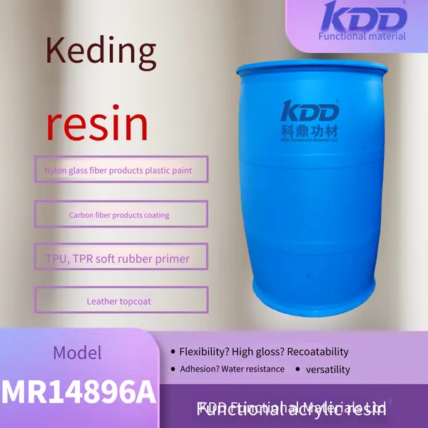 Kdd Resin 14896a Modified Acrylic Resin Plastic Paint With Good Adhesion to Nylon + Glass Fiber Coating