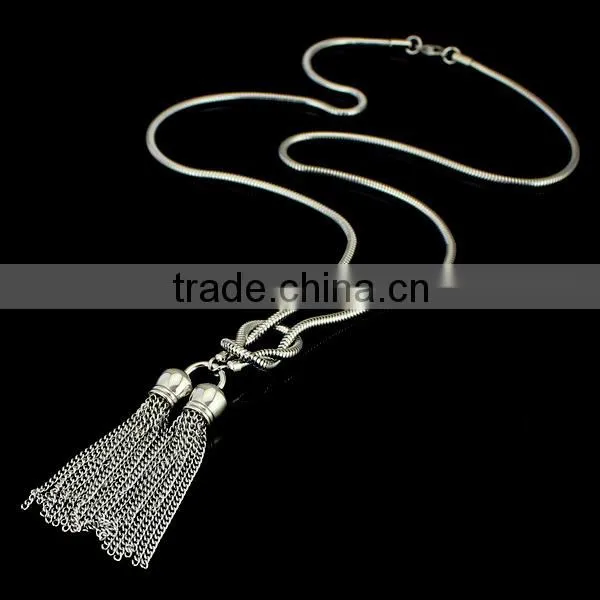 Vintage Tassel Necklace Chain Gold Necklace Designs in 10 Grams photo-4