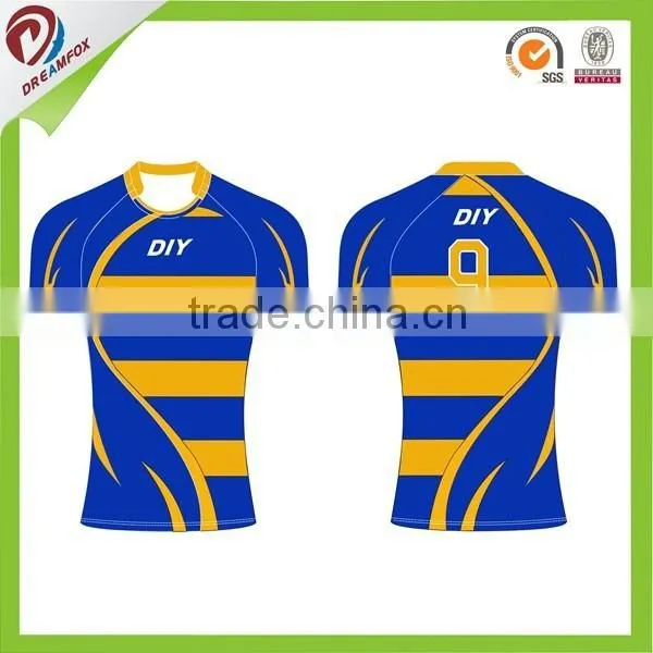 2015 New Design Sublimation Custom Rugby Jersey Wholesale photo-4