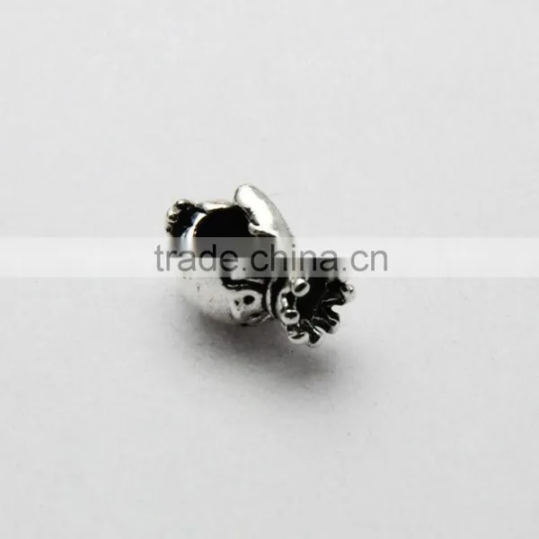 Wholesale Diy Anti-Silver Crown Penguin Shape Large Hole Metal Beads for Bracelets and Necklaces photo-5