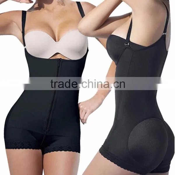 Black Latex Vest Trainer Boyshorts Women's Body Shaper Shaperwear