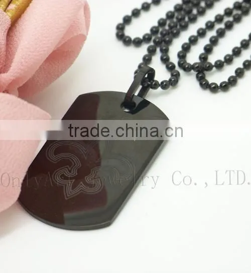 Laser Custom Pendants Black Tungsten Pendants Wholesale Dog Tag Pendants photo-3