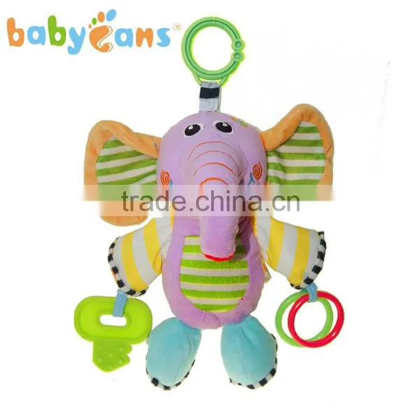 Babyfans Baby Teething Ring Toys Baby Rattle Toy With Plush Elephant Cheap Toys From China photo-3