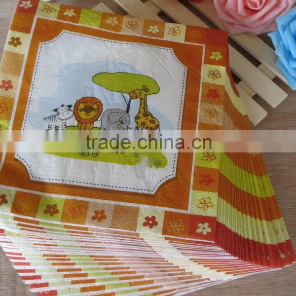 Economic Folded Hot Selling 100% Virgin Wood Pulp Paper Napkin photo-3