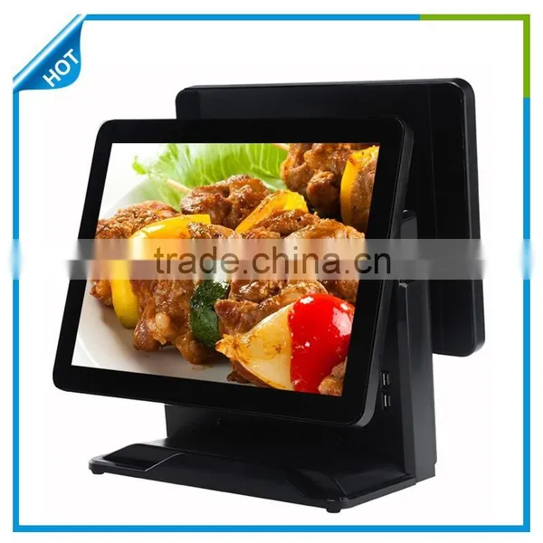 (Gc066) Double Touch Screen Pos System Retail Pos System With MSR Android Ordering Pos System
