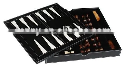 Top Grade 2 in 1 Children Educational Chess Backgammon Game photo-3