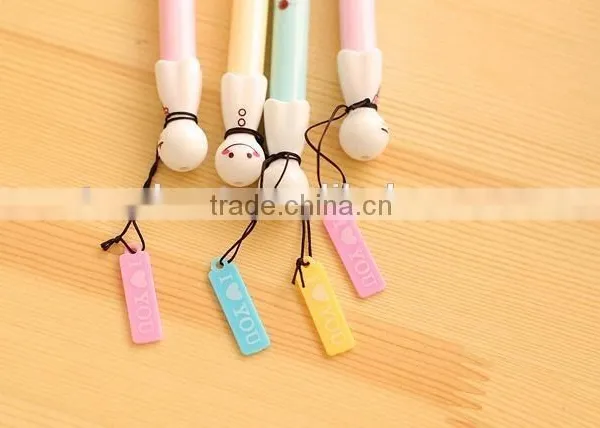 0.38mm Cute Expressions Snowman Gel Pen Ink Marker Pen School Office Supply Escolar Papelaria photo-5