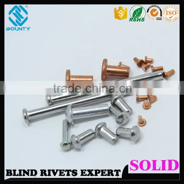 ZINC PLATED TRUSS HEAD STEEL SOLID RIVETS