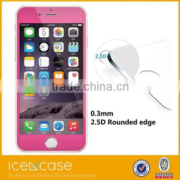Premium HD 0.26mm Round Angle Anti-Fingerprint Screen Glass Protector for IPhone 6 Plus photo-2