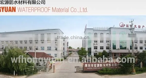 1.2~2.0mm Self-adhesive Modified Bitumen Waterproof Membrane/self-adhesive HDPE Waterproof Membrane photo-5