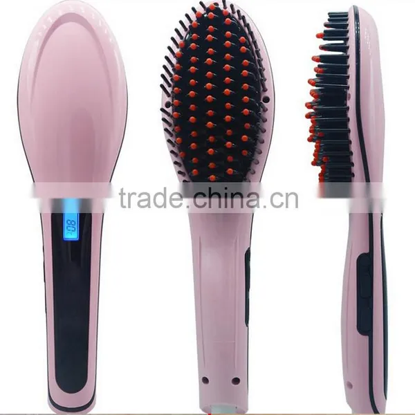 Manufacturers Original Beautiful Star Hair Straightener Comb Brush With LCD Display With CE ROSH UL photo-2