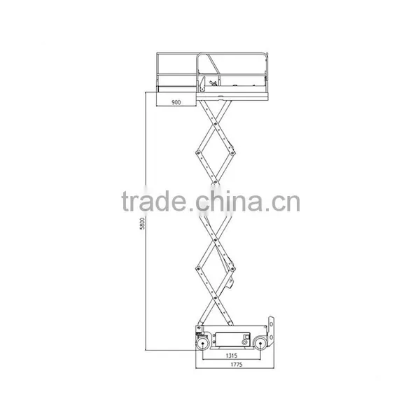 2015 New Mini Mobile Scissor Lift photo-3