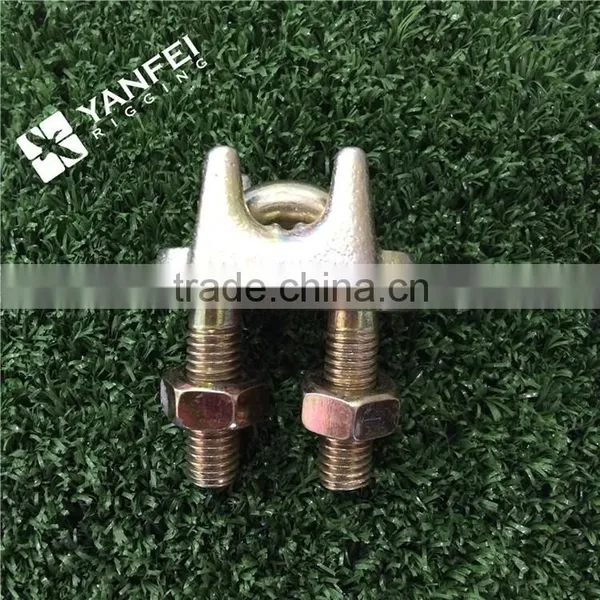 A Type Yellow Zinc Plated Malleable Wire Rope Clip photo-2