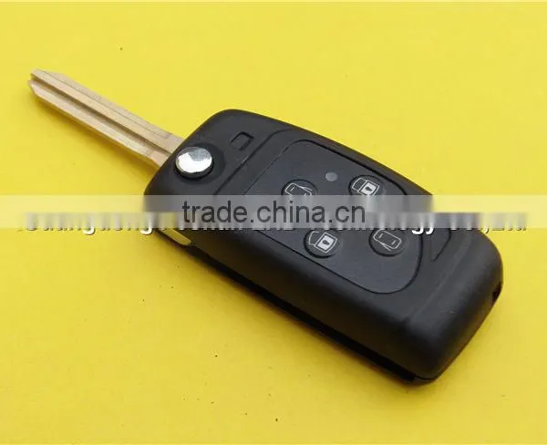 4 Buttons Flip Folding Key Cover Blank Shell Replacement Toyota photo-5