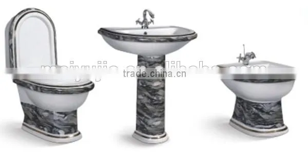 Ceramics Sanitary Ware Washdown 2 Pcs Toilet,Ceramic Bathroom Pedestal Basin photo-2