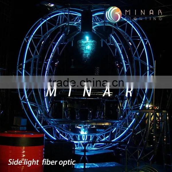 2015 High Quality 4mm Plastic Polymer Side Glow Fiber Optic for Decoration Lighting photo-5