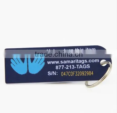 Hot Selling Custom Plastic Key Tag With Key Ring photo-2