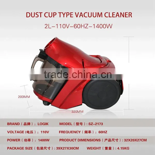 2L Dust Cup Vacuum Cleaner Household Vacuum Cleaner 110v or 220v Hand Held Vacuum Cleaner