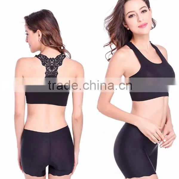 2015 New Bra Without Rims Sport Bra Bowknot Lace Sexy Beauty Back Small Vest photo-3