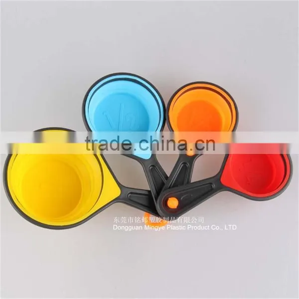 Silicone Measuring Cups 4pcs/set Measuring Spoon Kitchen Tools Measuring Set Tools For Baking Coffee