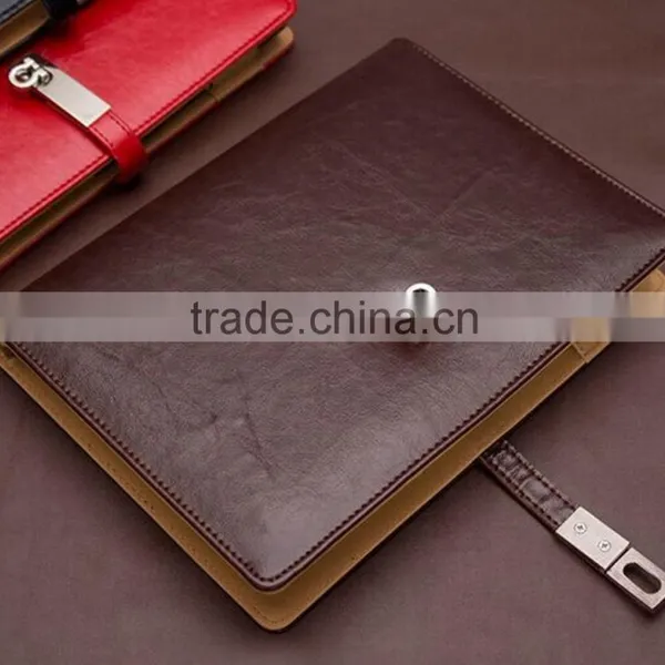 5"/7" PU Leather Cover With Metal Belt Organizer/planner