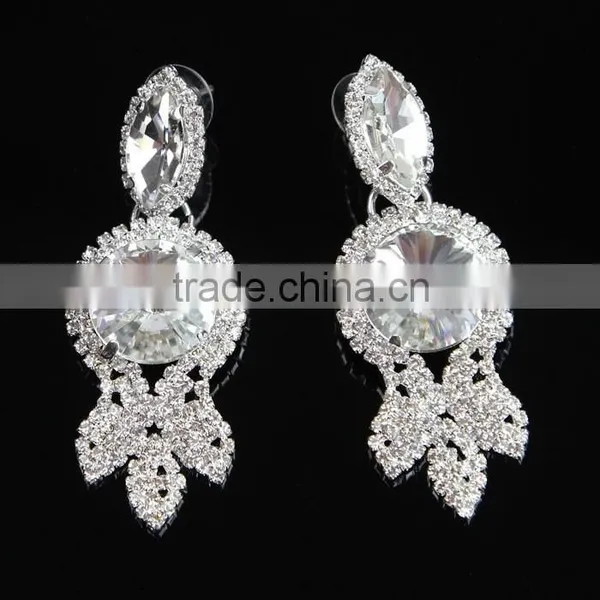 Latest Fashion Hot Sale Bling Fancy Crystal Earrings Wholesale J0784Y photo-6