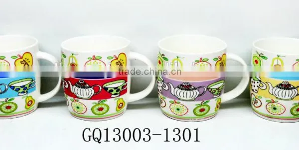 Cheap Sale Fine Bone China Tea Cups With Decals V-shape and Hand Bulk Packing photo-3