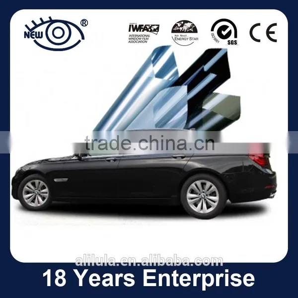 Black Color 99% UV-rejection Car Static Reusable Window Film photo-2