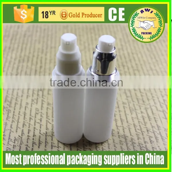 Empty 50ml Triangle Shape Cosmetic Glass Lotion Bottles With Pump Dispenser photo-4