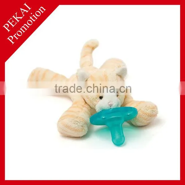 Soft Plush Cat Toys With Baby Pacifier Funny Pacifier Pacifier