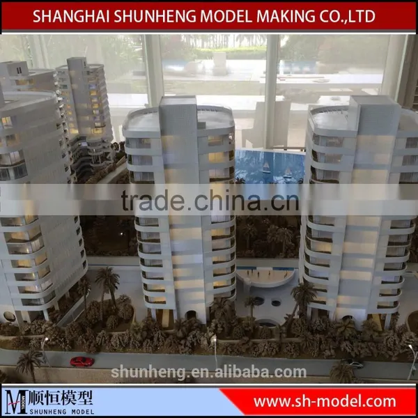 High Quality Customize Handmade Scale Architectural Model With Custom Wooden Base photo-3