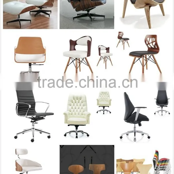 Modern Home Walnut Wood Furniture Plywood Leather Office Dining Chair HY2006 photo-6