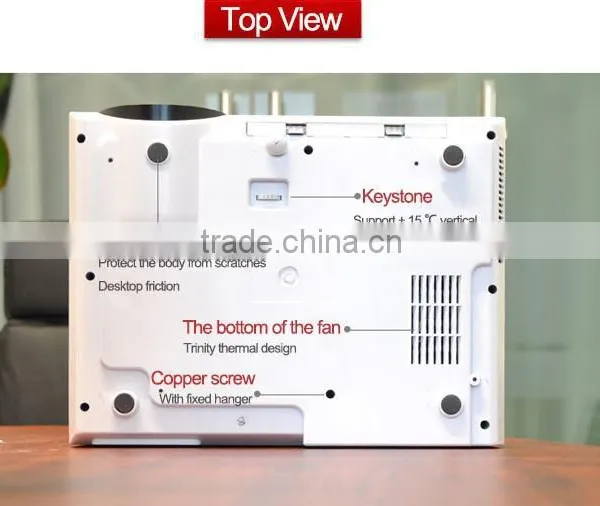 China Manufacturer Cheap 2800 Lumens Projector Support Native 1280*800,1080P With HDMI/USB/AV/VGA photo-4