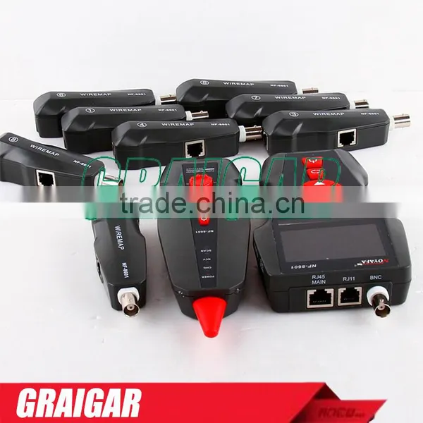 Original Noyafa NF-8601W RJ45 LAN Network Cable Tester UTP STP Diagnose Tone Tracer BNC PING/POE RJ11 Telephone Wire Tracker photo-2