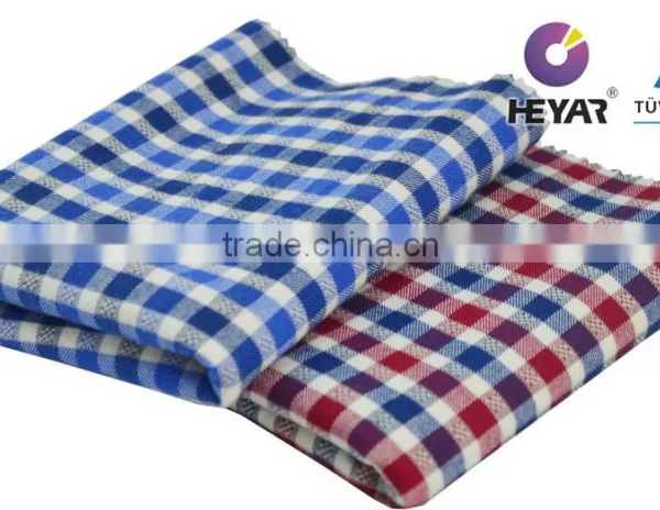 Blue Combo Tencel Cotton Check Shirt Cotton Flannel Fabric photo-5