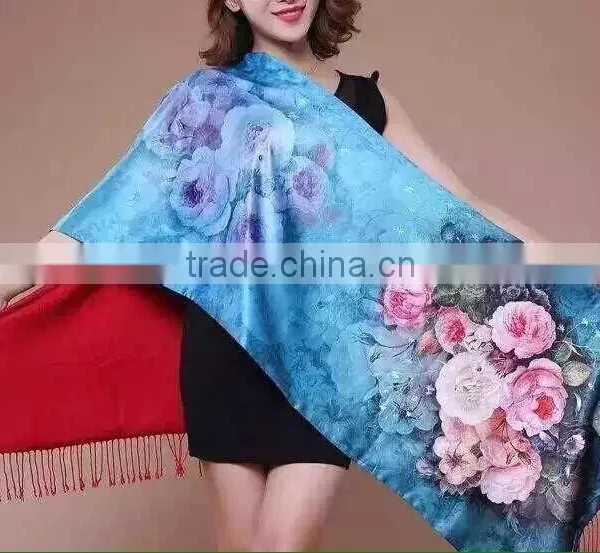 Digital Print Silk Scarf photo-6