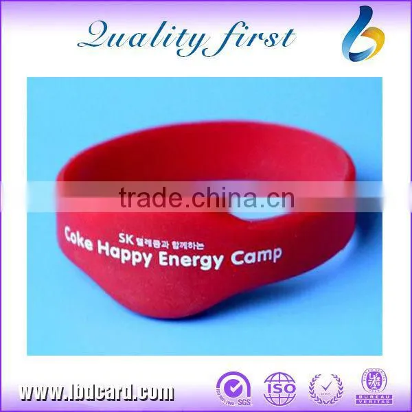 RFID EM4200 Durable Silicone Bracelets Customized photo-2