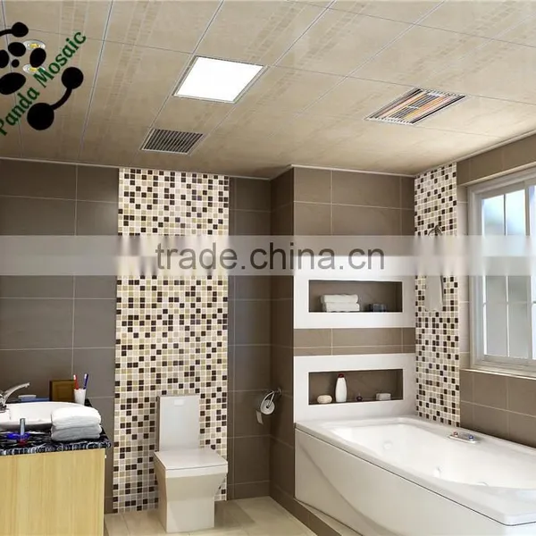 SMH19 Cheap Glass Mosaic Yellow Vitreous Design Tiles Interior Glass Mosaic photo-2