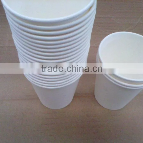 China Factory Price Disposable Single Wall White Paper Cup for Coffee or Tea photo-6